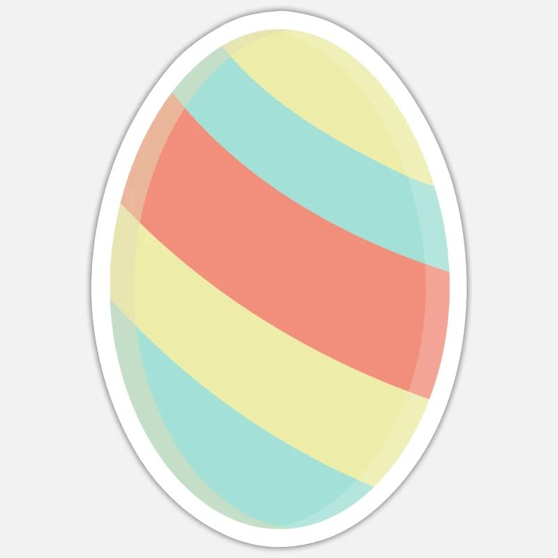 Easter egg - Sticker size S (10 x 10 cm) - white matte
