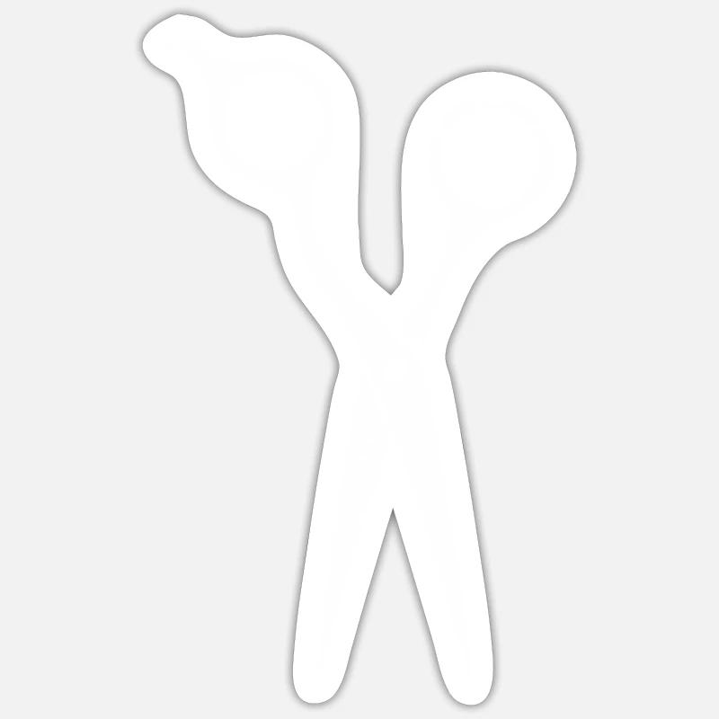Ciseaux de coiffeur Sticker taille S (10 x 10 cm)