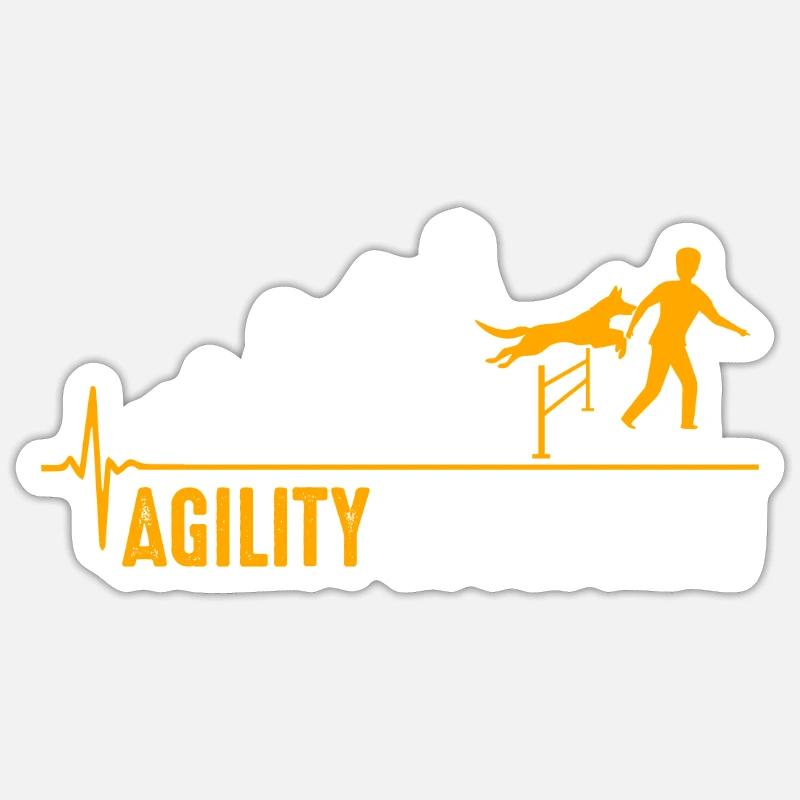 Agility birth - Sticker size S (10 x 10 cm) - white matte