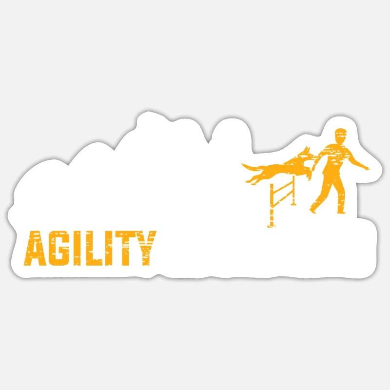 Agility Dog Sport Evolution Gift Sticker size S (10 x 10 cm)