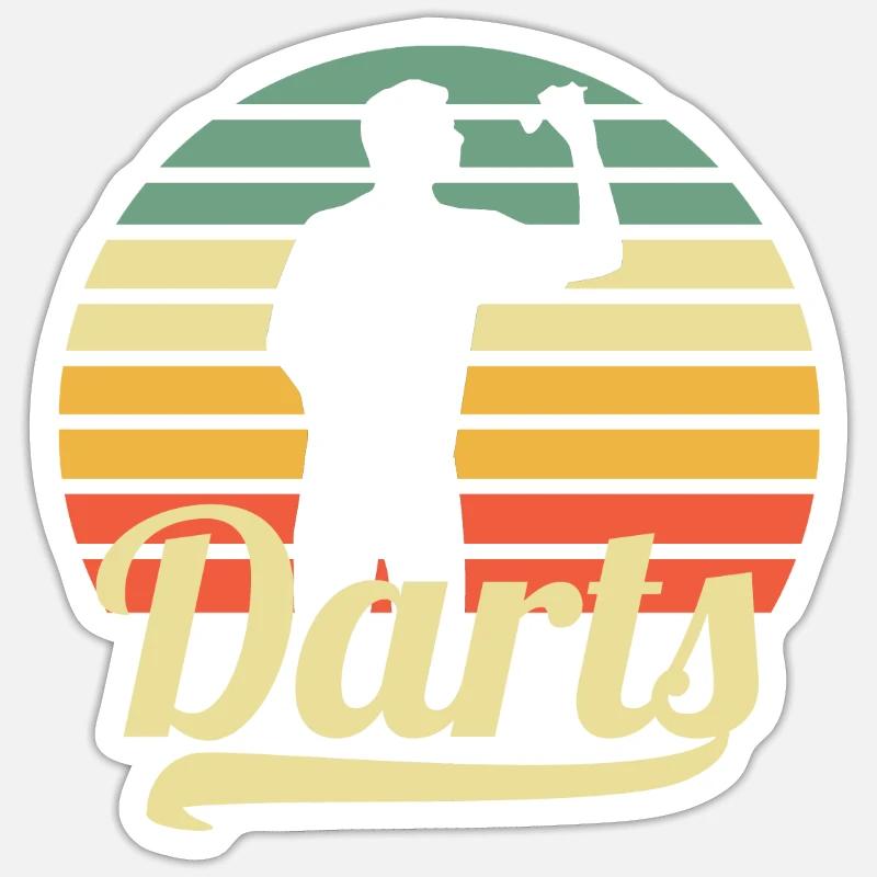 jeu de fléchettes Sticker taille S (10 x 10 cm)