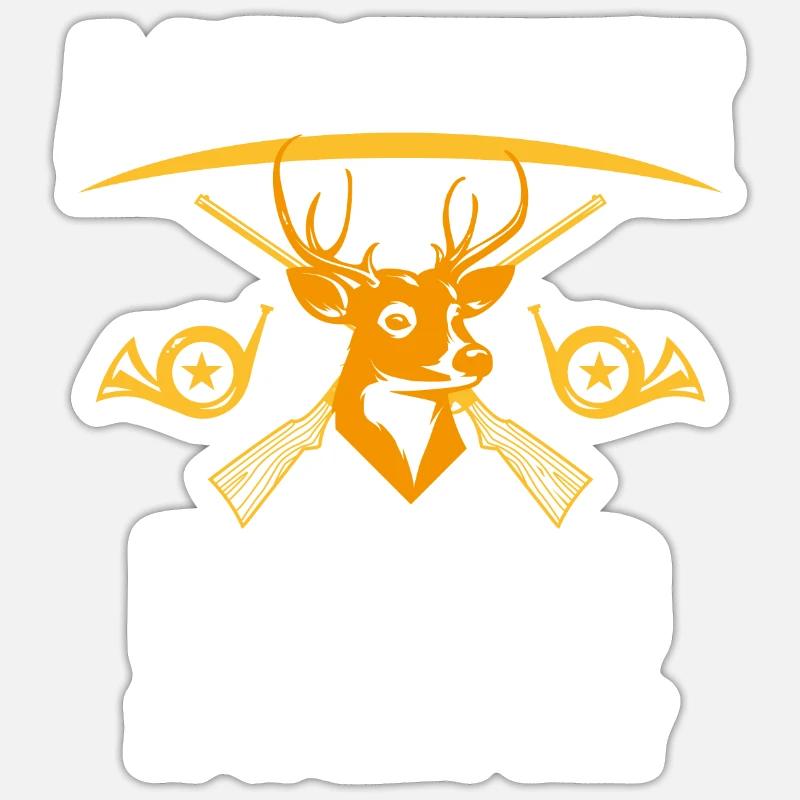 Hunter - Sticker size S (10 x 10 cm) - white matte