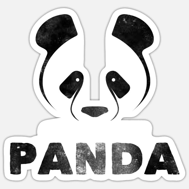 Panda - Save the Panda - Sticker size S (10 x 10 cm) - white matte