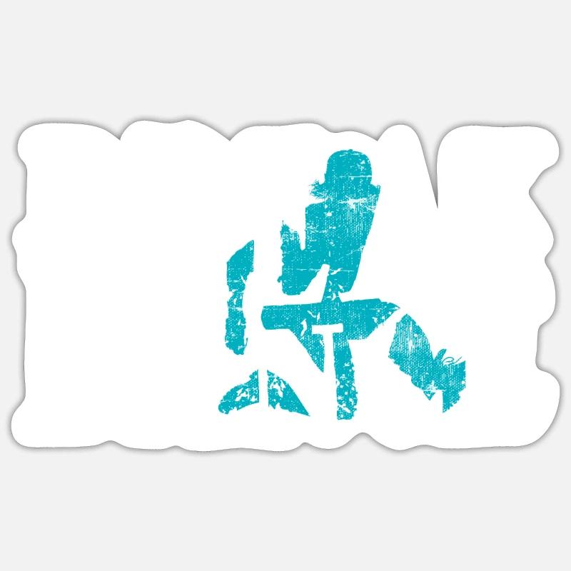 Breakdance - Sticker Größe S (10 x 10 cm) - Mattweiß