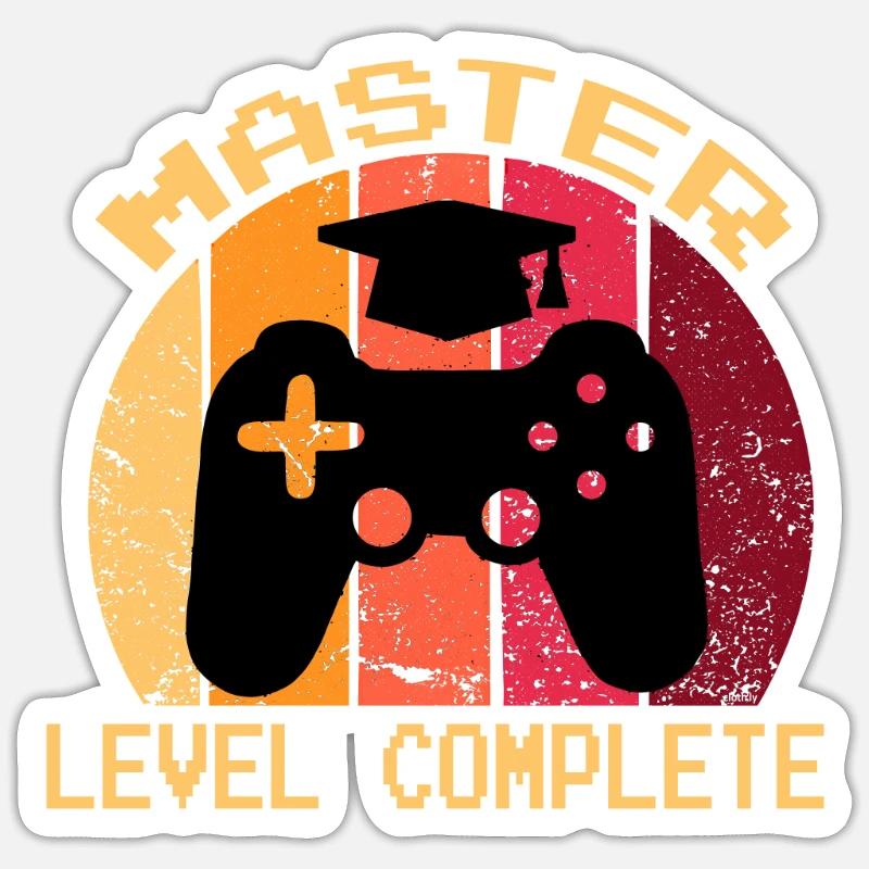 Master Level Complete degree Sticker size S (10 x 10 cm)