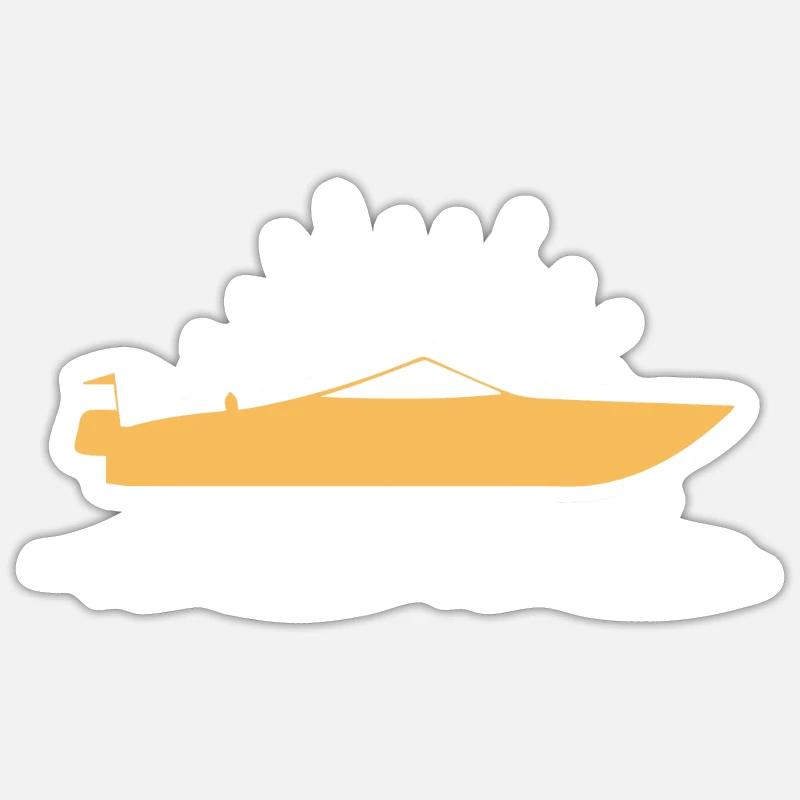 Boot - Sticker Größe S (10 x 10 cm) - Mattweiß