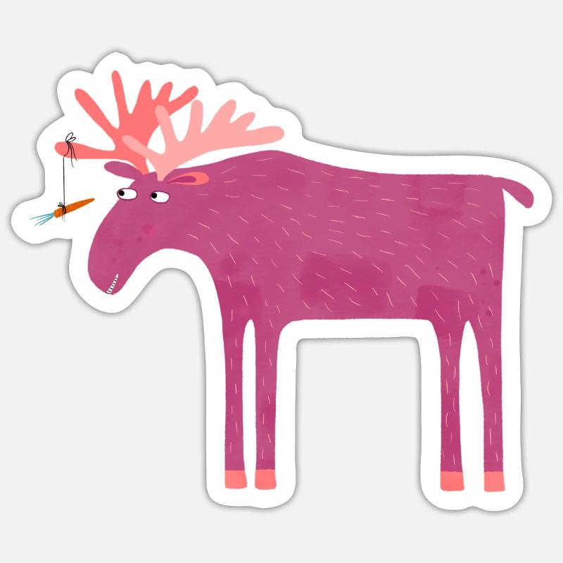 Daft Moose Sticker taille S (10 x 10 cm)