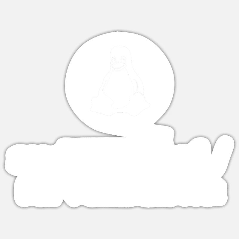 Linux Admin Programmer sudo rm rf / - Sticker size S (10 x 10 cm) - white matte