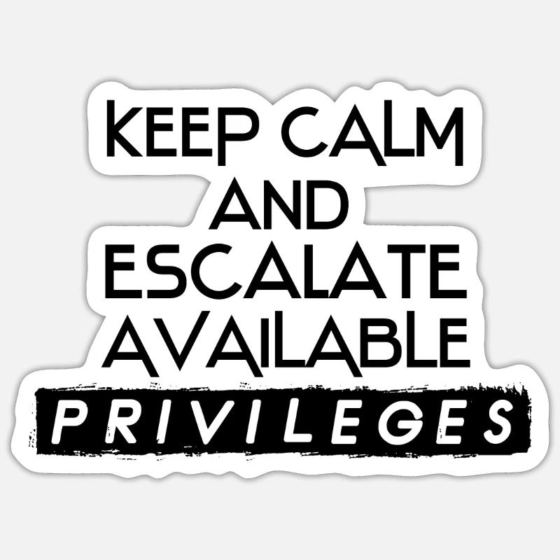 Netzwerk Admin IT Security Admin Geschenk Sticker Größe S (10 x 10 cm)