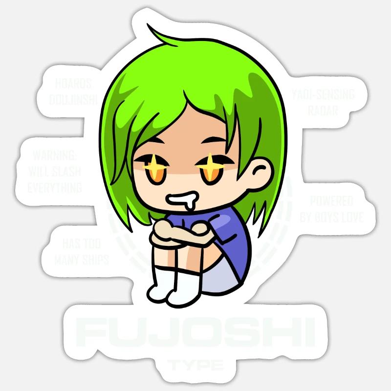 Fujoshi Otaku Sticker size S (10 x 10 cm)