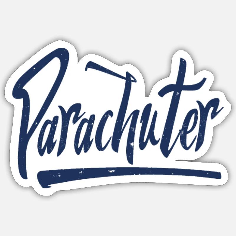 Skydive - Sticker size S (10 x 10 cm) - white matte