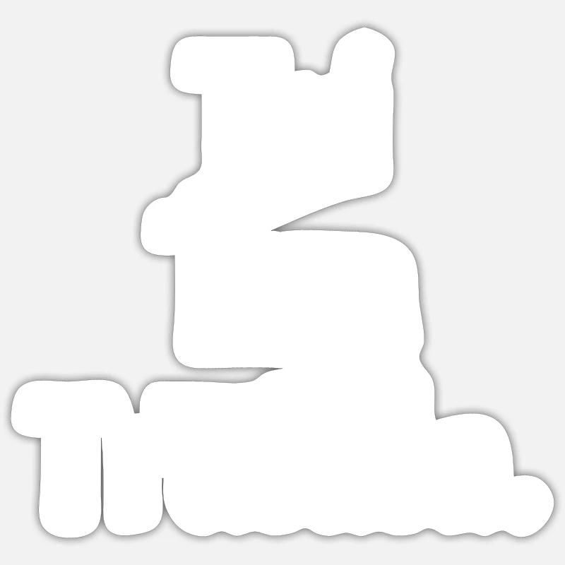 Kinderlied Tri Tra Trulala. Sticker Größe S (10 x 10 cm)