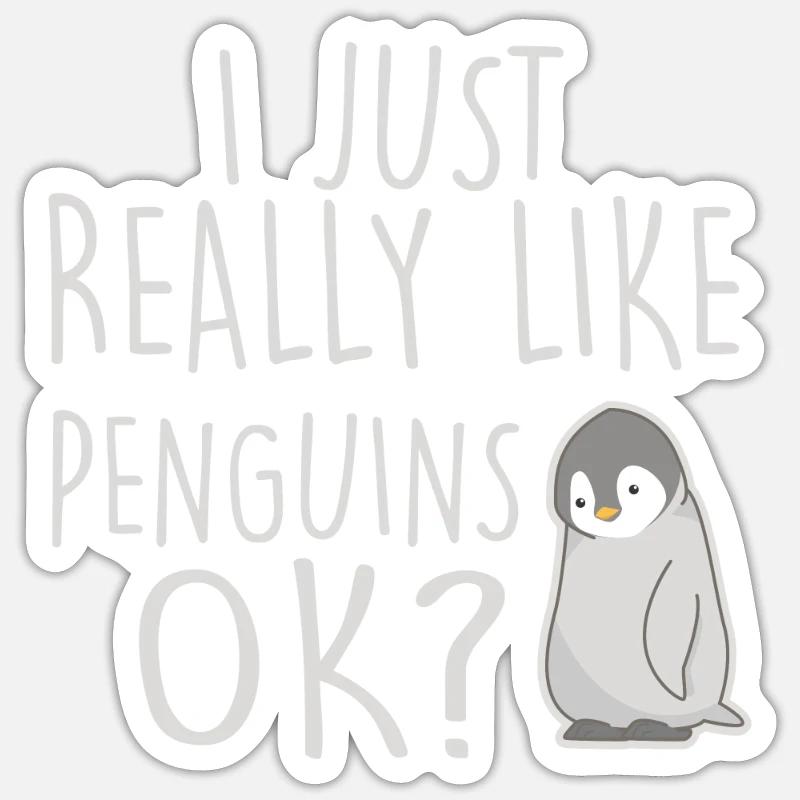 penguin - Sticker size S (10 x 10 cm) - white matte