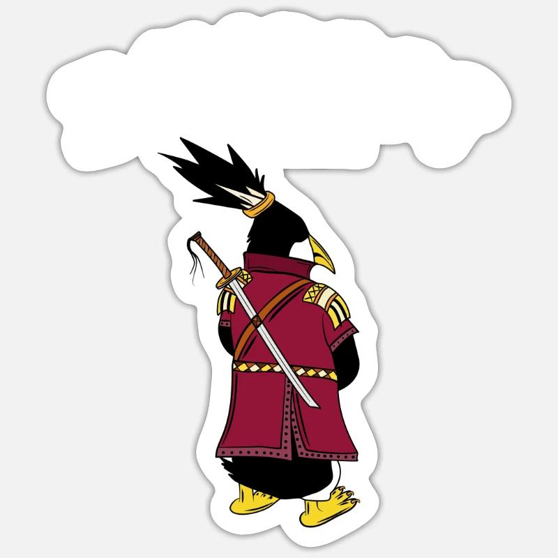 Linux Pingouin I Am Root Geeks Geeks Nerd Computer Ninja - Sticker taille S (10 x 10 cm) - blanc mat