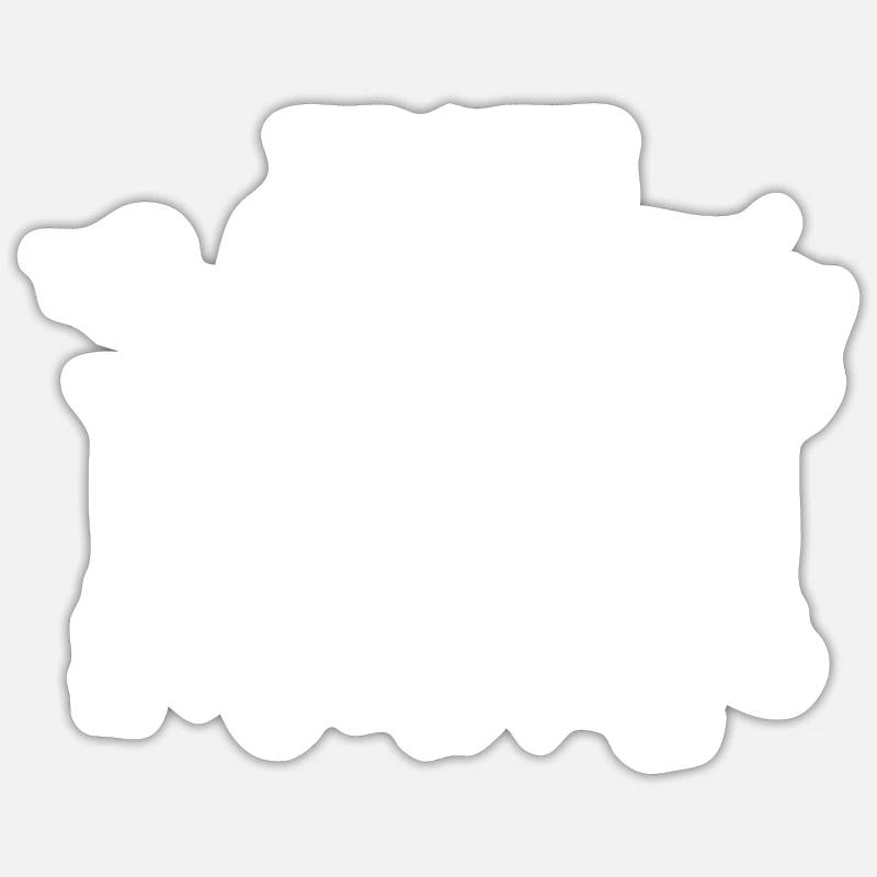 Frohe Weihnachten - Sticker Größe S (10 x 10 cm) - Mattweiß