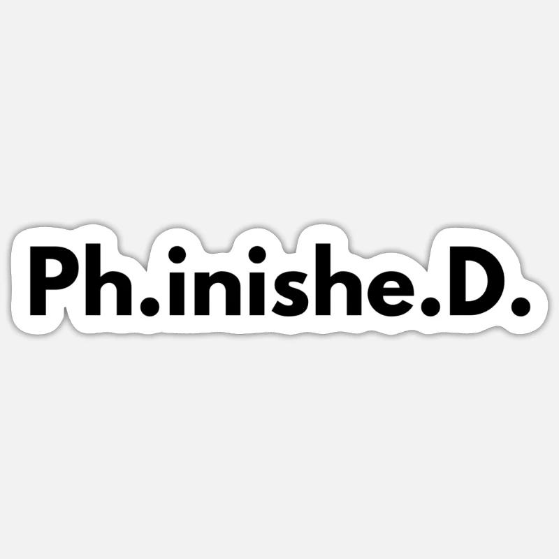 thèse - Sticker taille S (10 x 10 cm) - blanc mat