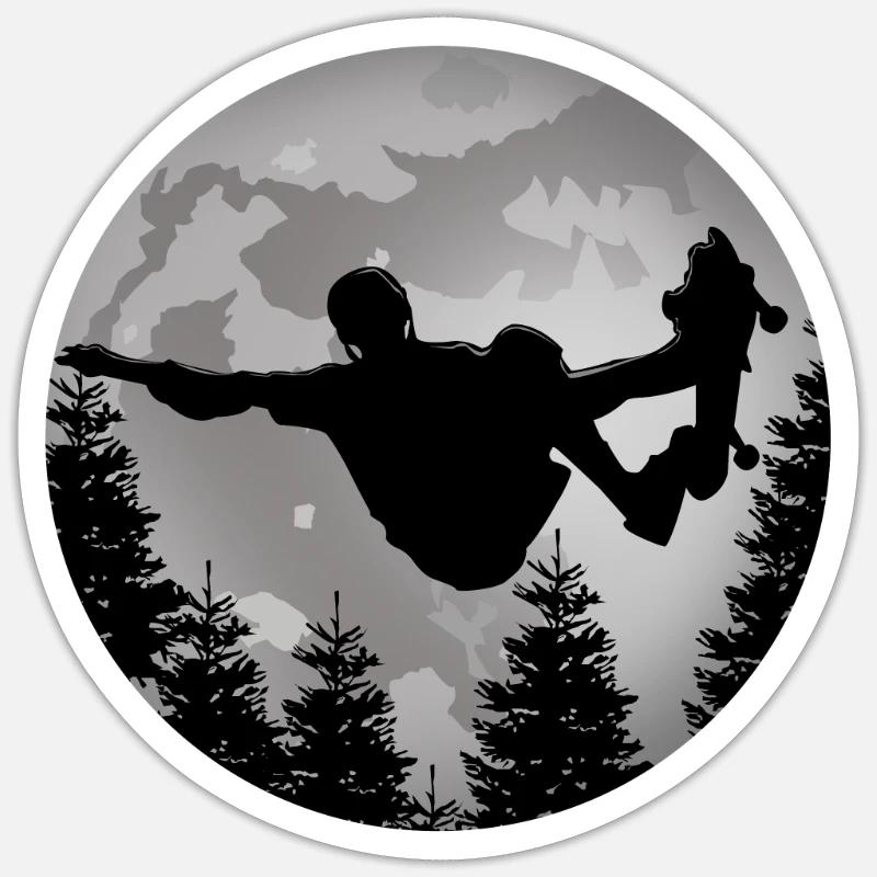 skateboard Sticker size S (10 x 10 cm)