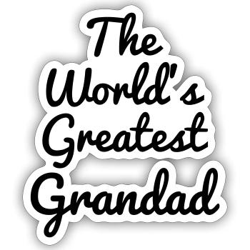 Papy Papi Grand-Père Retraite famille - Sticker taille S (10 x 10 cm) - blanc mat - Devant
