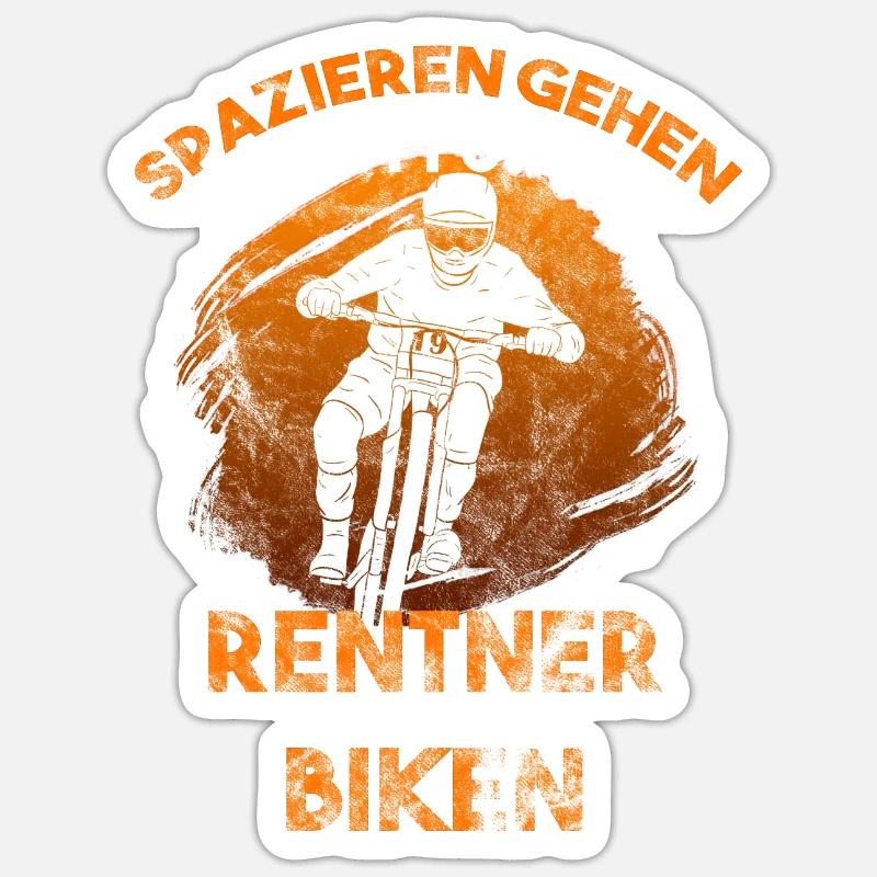 MTB - Sticker Größe S (10 x 10 cm) - Mattweiß
