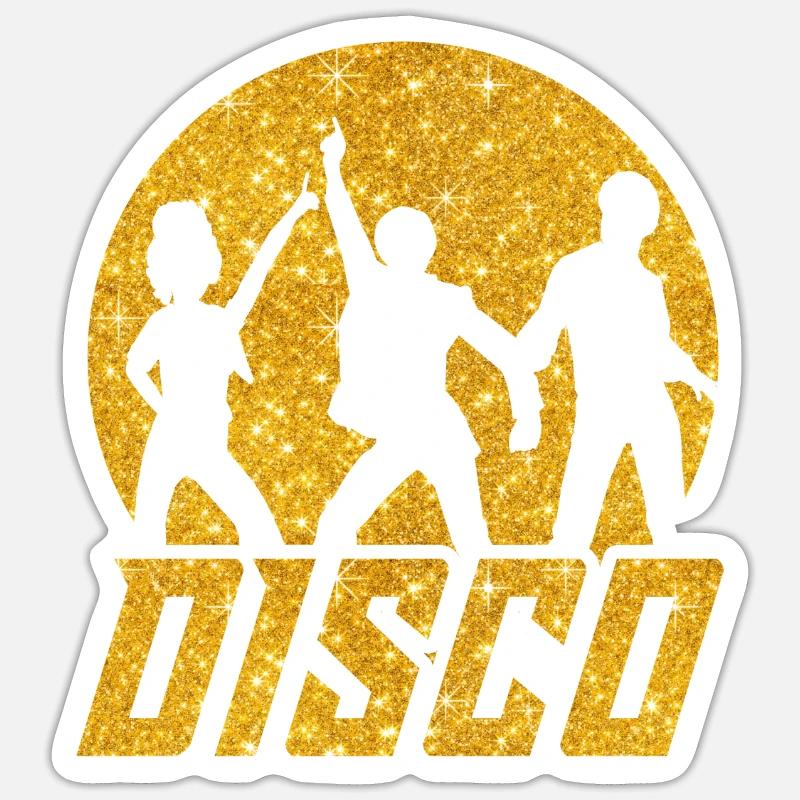 Disco Schlager 70s - Sticker size S (10 x 10 cm) - white matte