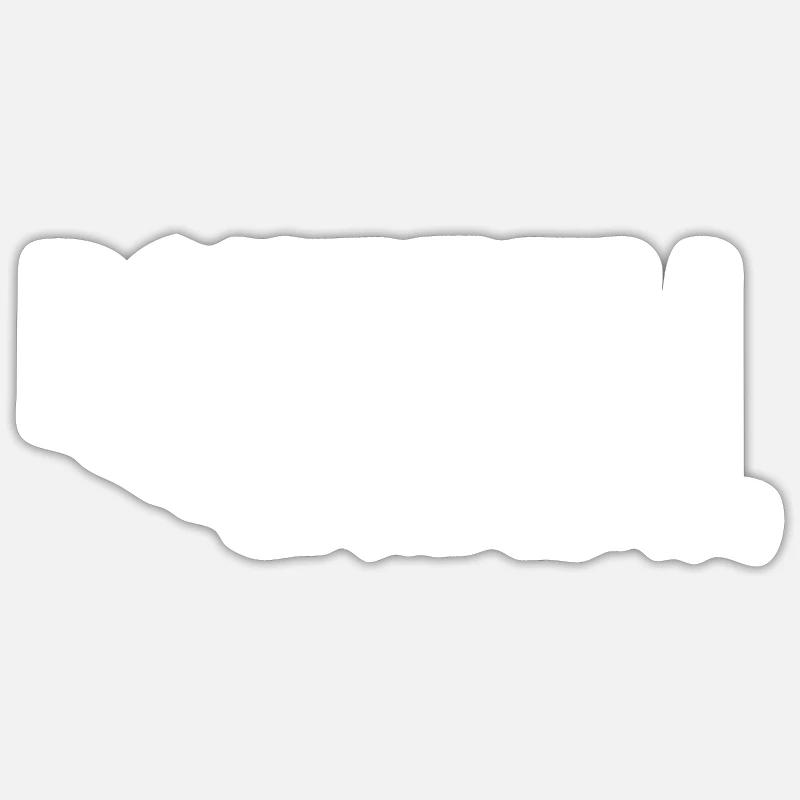 Downhill - Sticker taille S (10 x 10 cm) - blanc mat