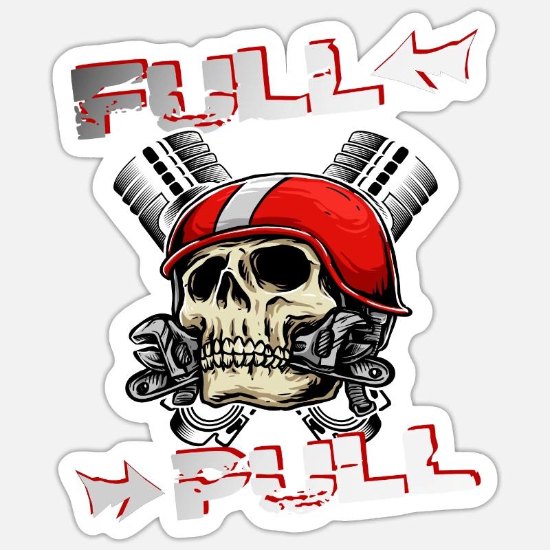 Tractor pulling Sticker size S (10 x 10 cm)