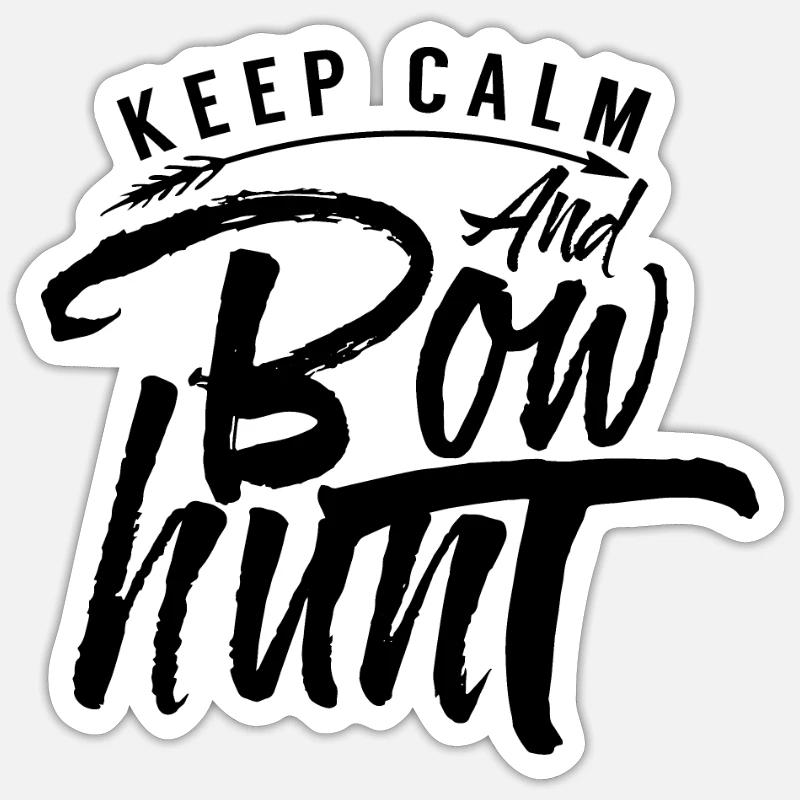 Pfeil Bogenjagd Bogenjäger Bogenschießen Bogen Sticker Größe S (10 x 10 cm)