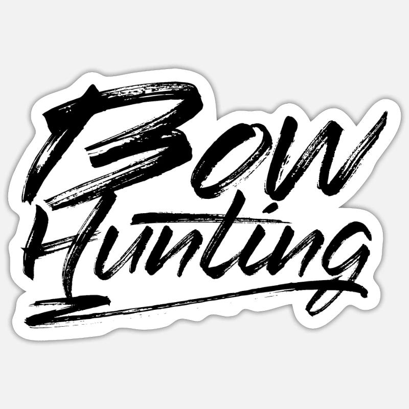 Bogen Bogenjäger Pfeil Bogenschießen Bogenjagd Sticker Größe S (10 x 10 cm)