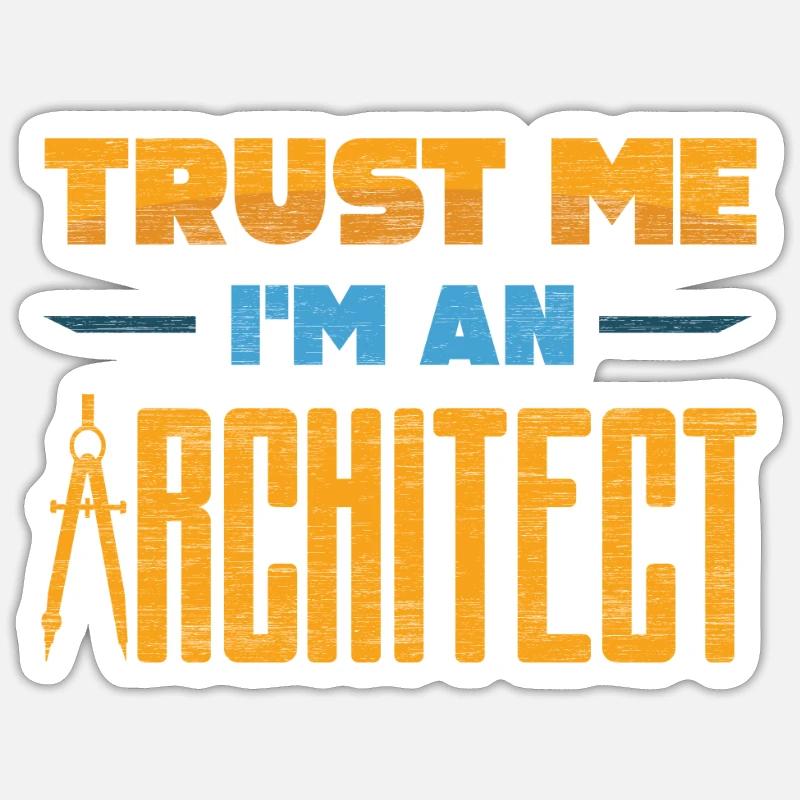 architecte Sticker taille S (10 x 10 cm)