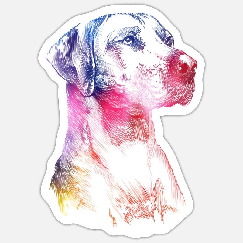 Rhodesian Ridgeback - Sticker size S (10 x 10 cm) - white matte