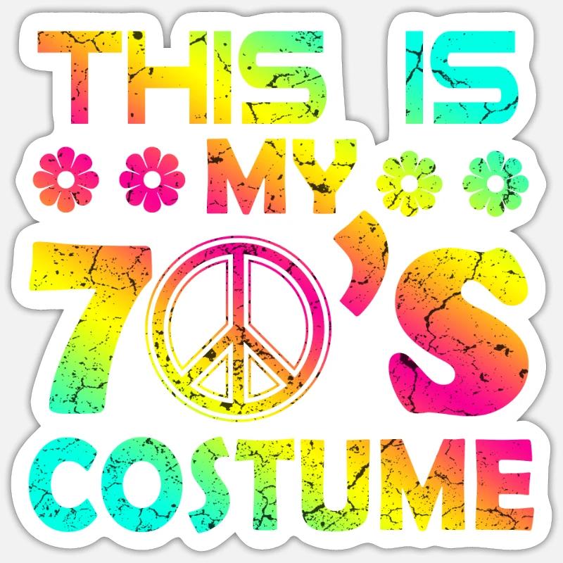 70s 70s Disco Generation Seventies - Sticker size S (10 x 10 cm) - white matte