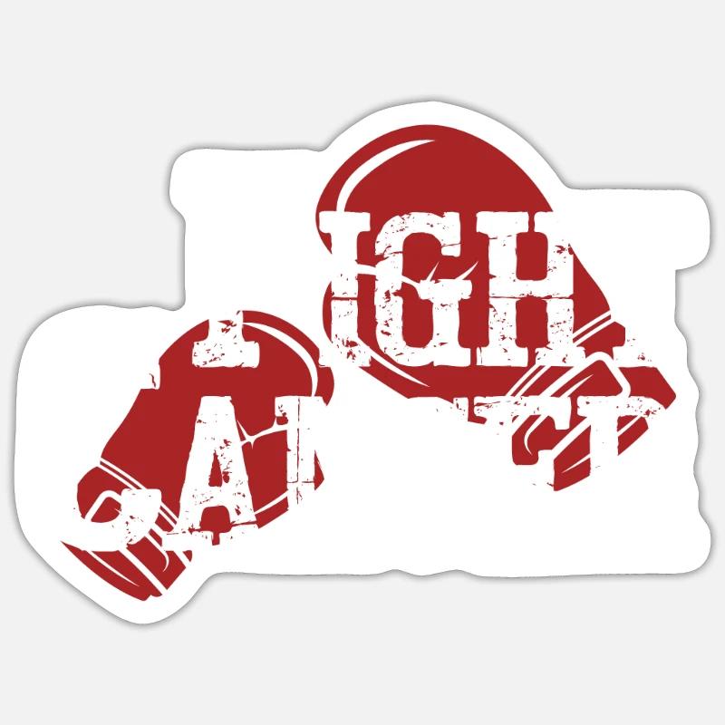 Krebs bekämpfen Sticker Größe S (10 x 10 cm)