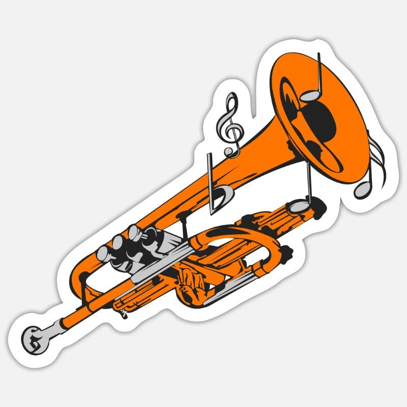 instruments à vent Sticker taille S (10 x 10 cm)