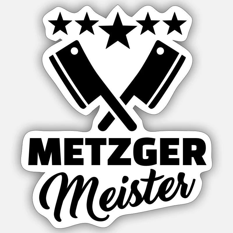 Metzger Sticker Größe S (10 x 10 cm)