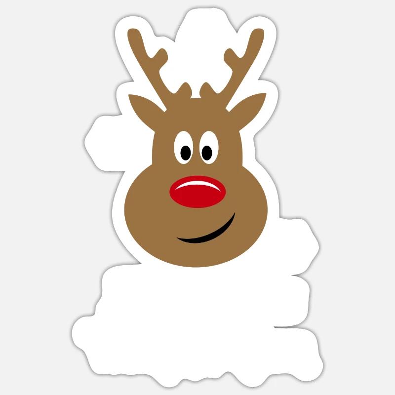 My first Christmas - Sticker size S (10 x 10 cm) - white matte