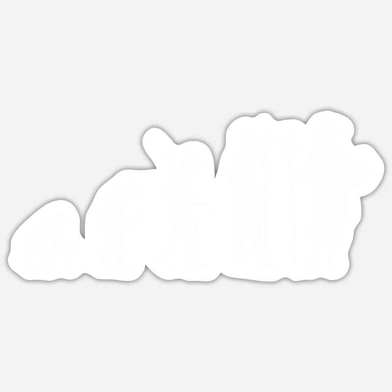 Gartenarbeit Evolution Gärtner Geschenk Sticker Größe S (10 x 10 cm)