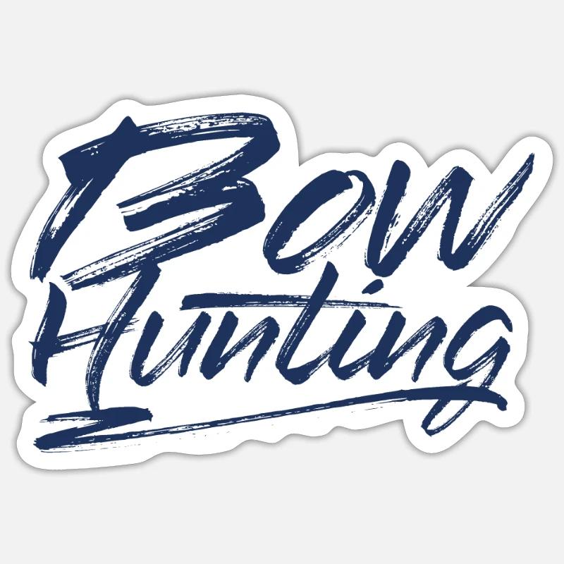 Arc chasseur de flèche et arc chasse à l’arc chasseur d’arcs Sticker taille S (10 x 10 cm)