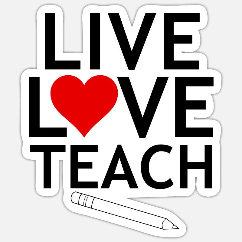 Lehrerin Sticker Größe S (10 x 10 cm)