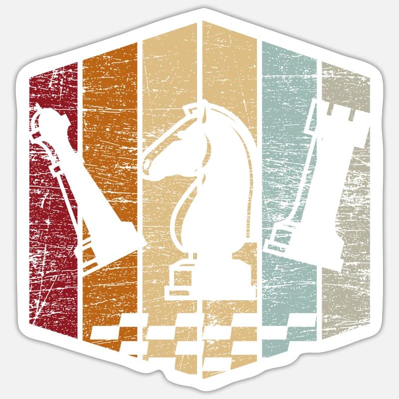 échecs Sticker taille S (10 x 10 cm)