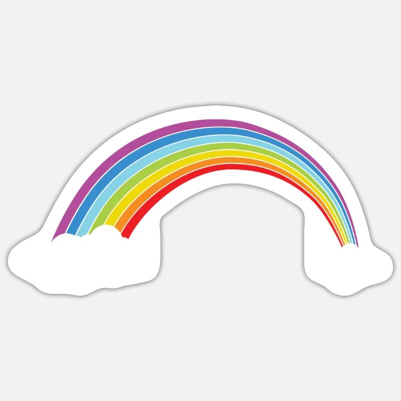 rainbow Sticker size S (10 x 10 cm)