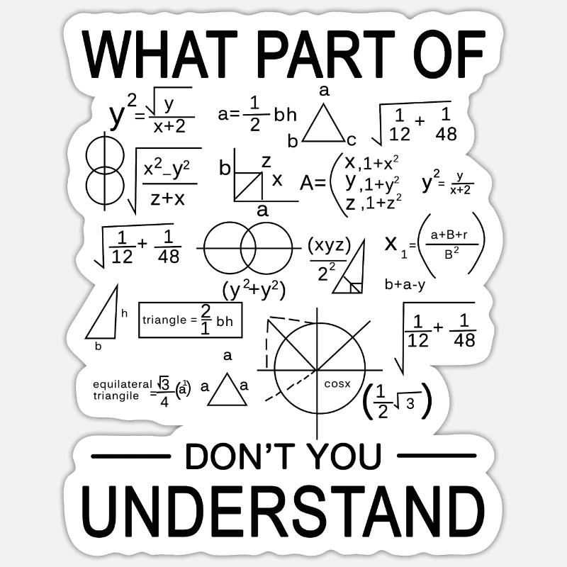 Engineer mathematician Sticker size S (10 x 10 cm)