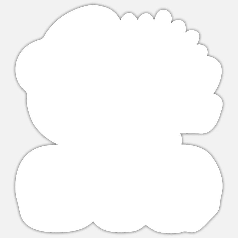 Gott - Sticker Größe S (10 x 10 cm) - Mattweiß