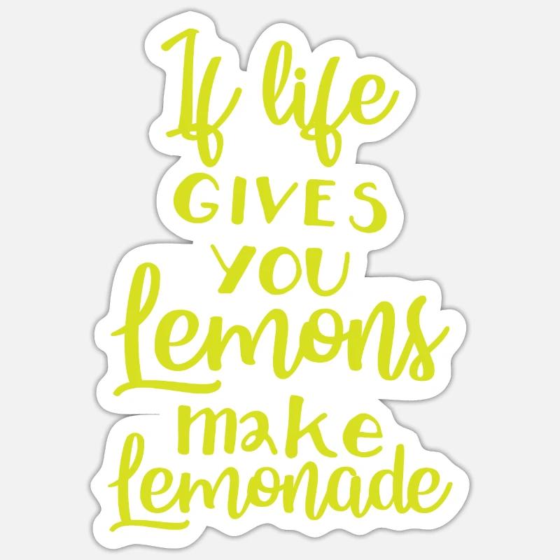 Dire de la positivité drôle pensée positive - Sticker taille S (10 x 10 cm) - blanc mat