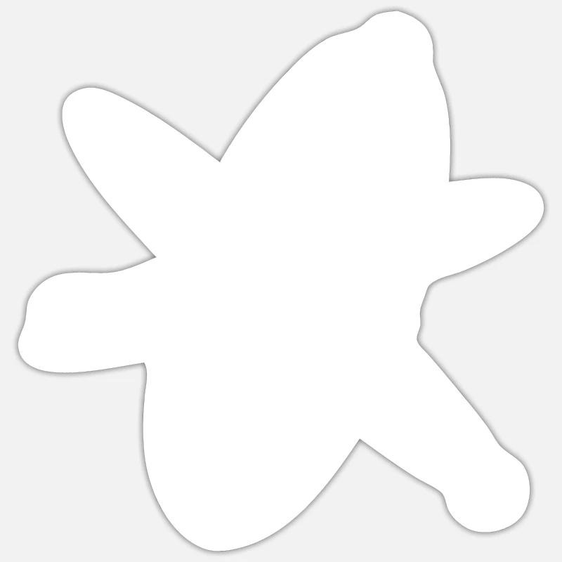 Physik Atom - Sticker Größe S (10 x 10 cm) - Mattweiß