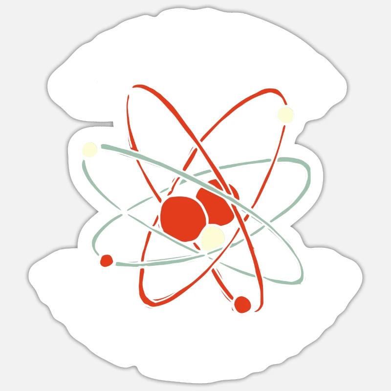 Physics setting - Sticker size S (10 x 10 cm) - white matte