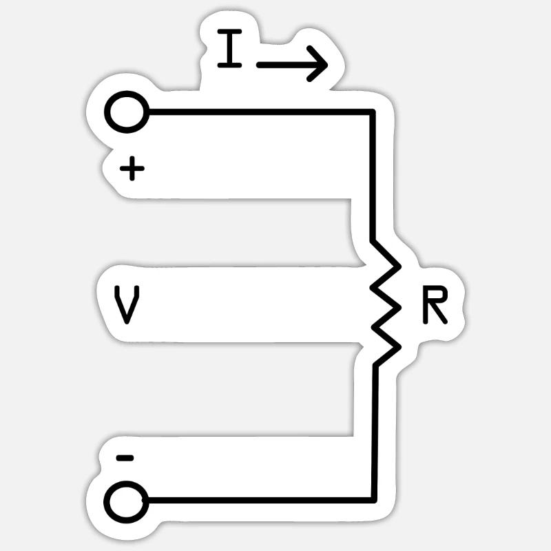 Électroniciens Circuits électroniques - Sticker taille S (10 x 10 cm) - blanc mat