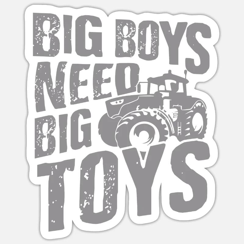 tractor - Sticker size S (10 x 10 cm) - white matte