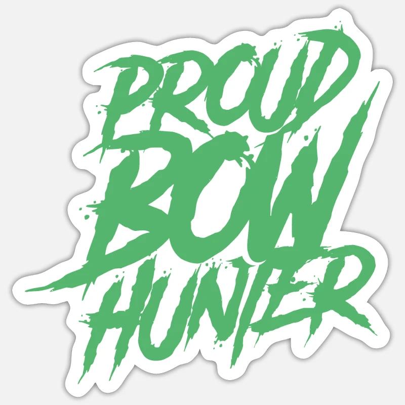Bogenschütze Bogenjagd Bogenjäger Pfeil Bogen Sticker Größe S (10 x 10 cm)