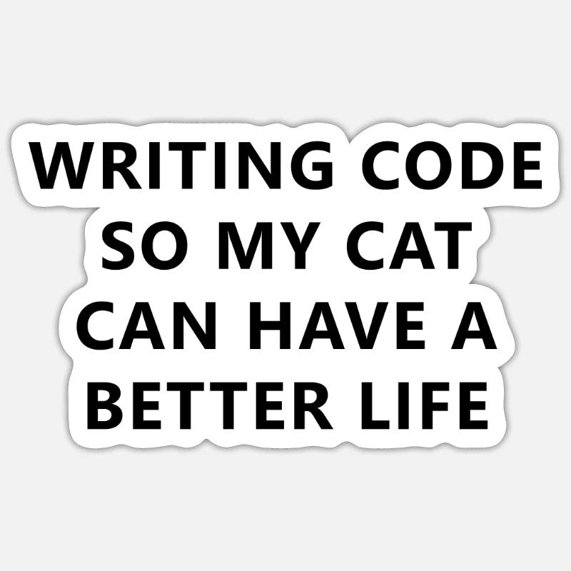 Programmer Ecrire Code Pour chien Sticker taille S (10 x 10 cm)