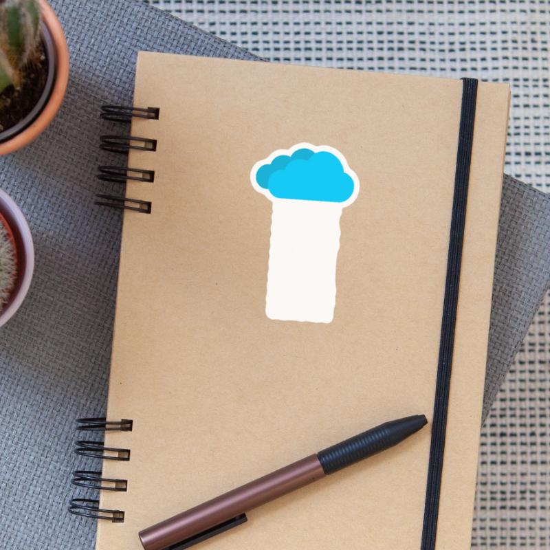 Informatique Big Data Cloud Computing Sticker taille S (10 x 10 cm)